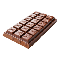 A big yummy chocolate bar isolated on transparent background png