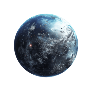 uma celestial planeta dentro a grande cosmos isolado em transparente fundo png