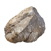 A large rock stone isolated on transparent background png