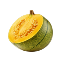 A Melon isolated on transparent background png