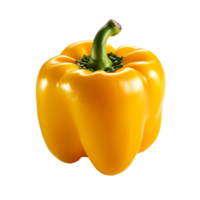 A yellow pepper isolated on transparent background png