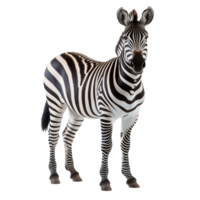 A zebra isolated on transparent background png