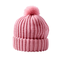 A pink beanie isolated on transparent background png