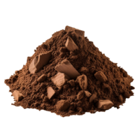 a pile of soil isolated on transparent background png