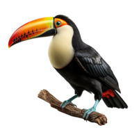 A toucan isolated on transparent background png