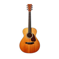 Acoustic guitar isolated on transparent background png