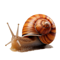 A snail isolated on transparent background png