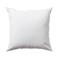 An empty white pillow isolated on transparent background png