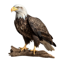 American bald eagle isolated on transparent background png