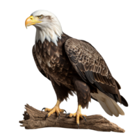 American bald eagle isolated on transparent background png