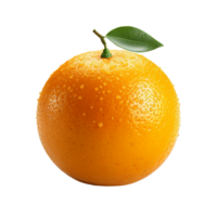 un arancia isolato su trasparente sfondo png