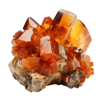 ambre minerai isolé sur transparent Contexte png