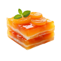 Apricot slice isolated on transparent background png