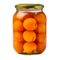 apricot jar isolated on transparent background png