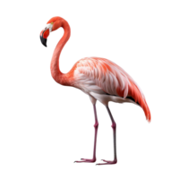 Beautiful Flamingo isolated on transparent background png