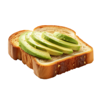 Avocado Toast isolated on transparent background png