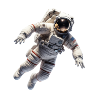 Astronaut floating in space isolated on transparent background png