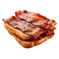 Bacon grilled isolated on transparent background png