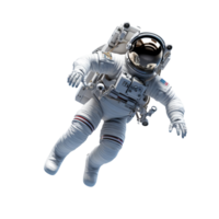 astronauta flotante aislado en transparente antecedentes png