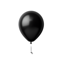 schwarz Ballon isoliert auf transparent Hintergrund png