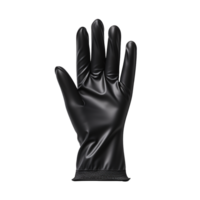svart nitril handske isolerat på transparent bakgrund png