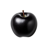 schwarz Apfel oben Aussicht isoliert auf transparent Hintergrund png