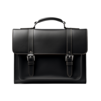 Black briefcase isolated on transparent background png