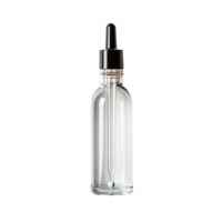 Blank white plastic dropper bottle isolated on transparent background png