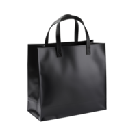black shopping bag isolated on transparent background png