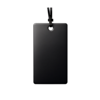 black tag isolated on transparent background png