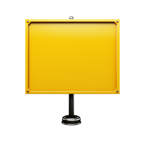 Blank yellow paper price tag isolated on transparent background png