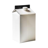 Blank milk carton package isolated on transparent background png