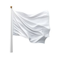 blank white flag isolated on transparent background png