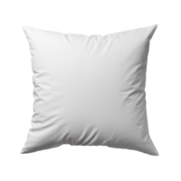 Blank square pillow isolated on transparent background png