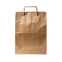 Blank paper bag package isolated on transparent background png