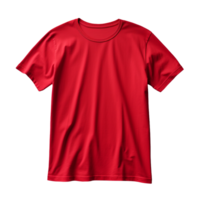 blank red t shirt isolated on transparent background png