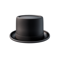 Black top hat isolated on transparent background png