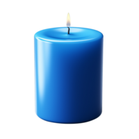 blue candle isolated on transparent background png