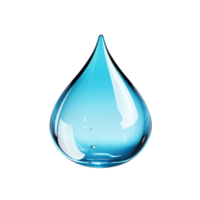 blue water drop isolated on transparent background png