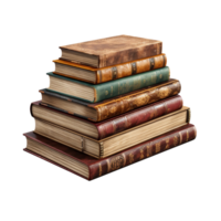 Books isolated on transparent background png