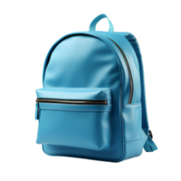 Blue School Backpack isolated on transparent background png