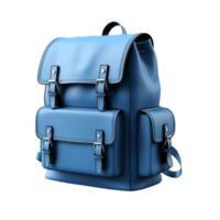 Blau Rucksack isoliert auf transparent Hintergrund png