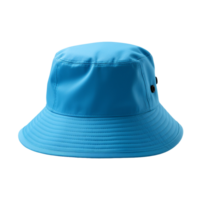 Blue bucket hat isolated on transparent background png
