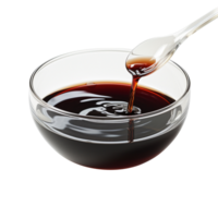 Bowl of soy sauce isolated on transparent background png