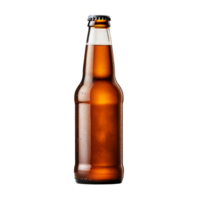 brown beer bottle isolated on transparent background png