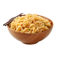 Bowl of noodles isolated on transparent background png