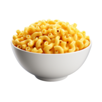 Bowl of mac and cheese isolated on transparent background png