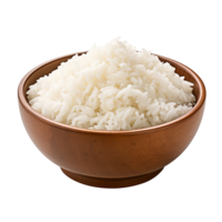 Bowl of white rice isolated on transparent background png