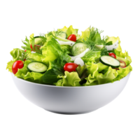 Schüssel von Salat isoliert auf transparent Hintergrund png