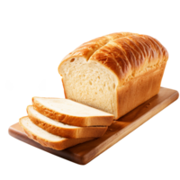 Bread loaf sliced isolated on transparent background png